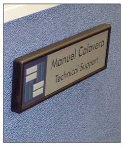 Sign fasteners and adhesives sample